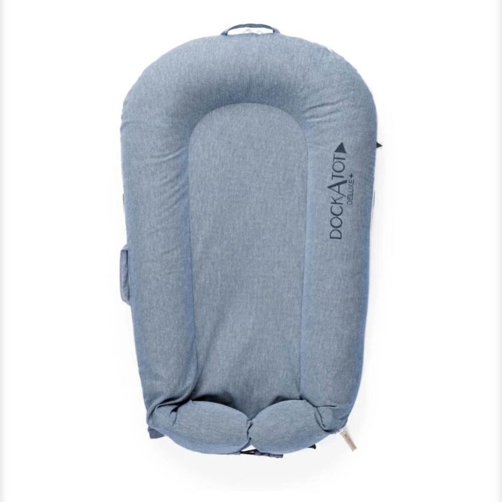 Dockatot Deluxe - Indigo Chambray Cover - NEW